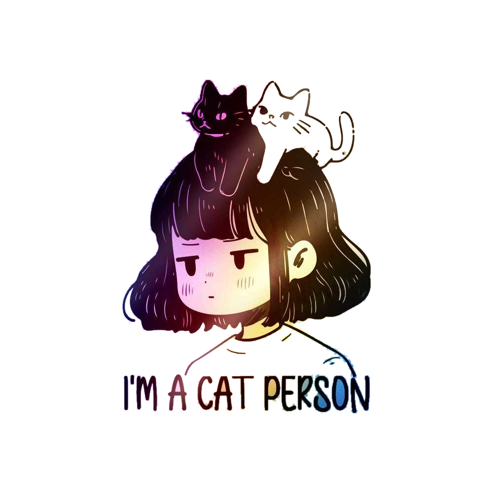 I'm A Cat Person Holographic Sticker